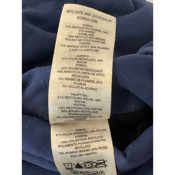 Patagonia Reversible Bivy Down Vest Mens XXL Blue Puffer Full Zip 27587 - Read - Picture 8 of 14